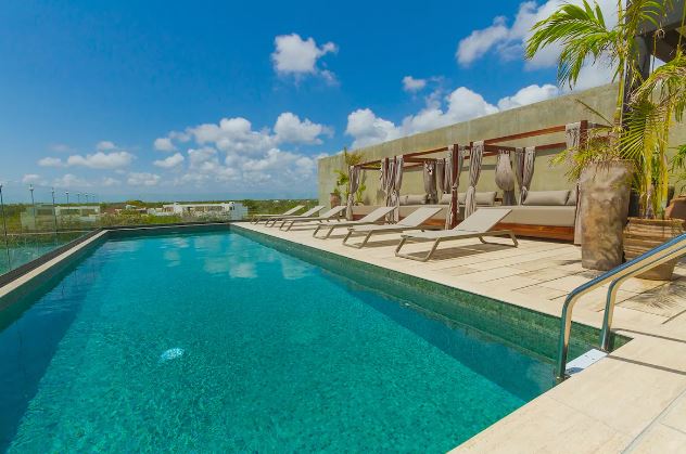 piscina de lujo en tulum