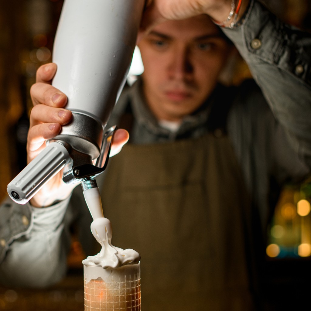 dispensador profesional de crema batida