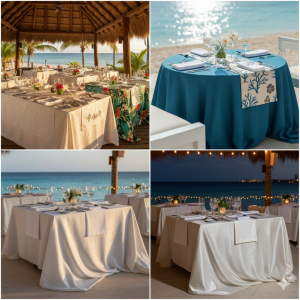manteles para mesa en riviera maya