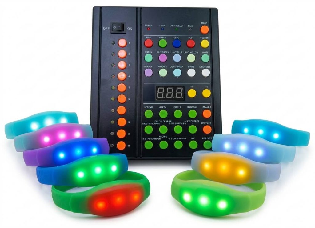 pulseras con luz led
